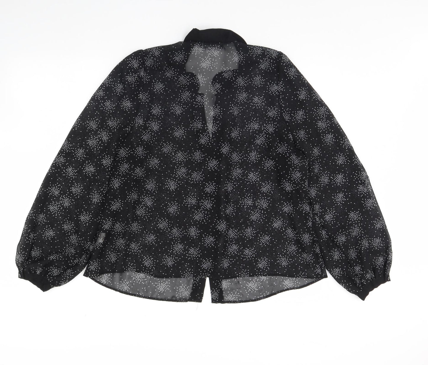 Atmosphere Womens Black Polka Dot  Basic Blouse Size 20