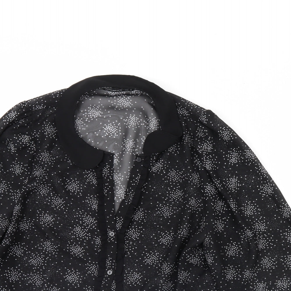 Atmosphere Womens Black Polka Dot  Basic Blouse Size 20