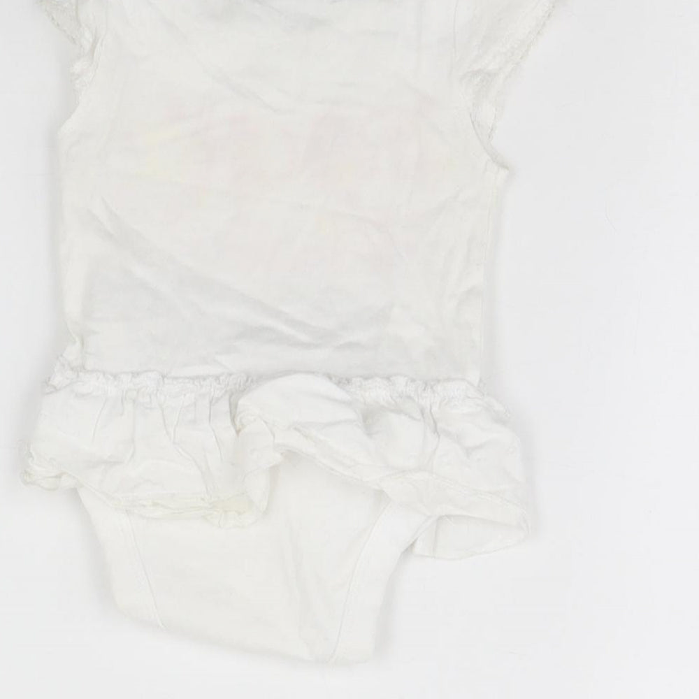 Rocha Little Rocha Girls White   Babygrow One-Piece Size 0-3 Months