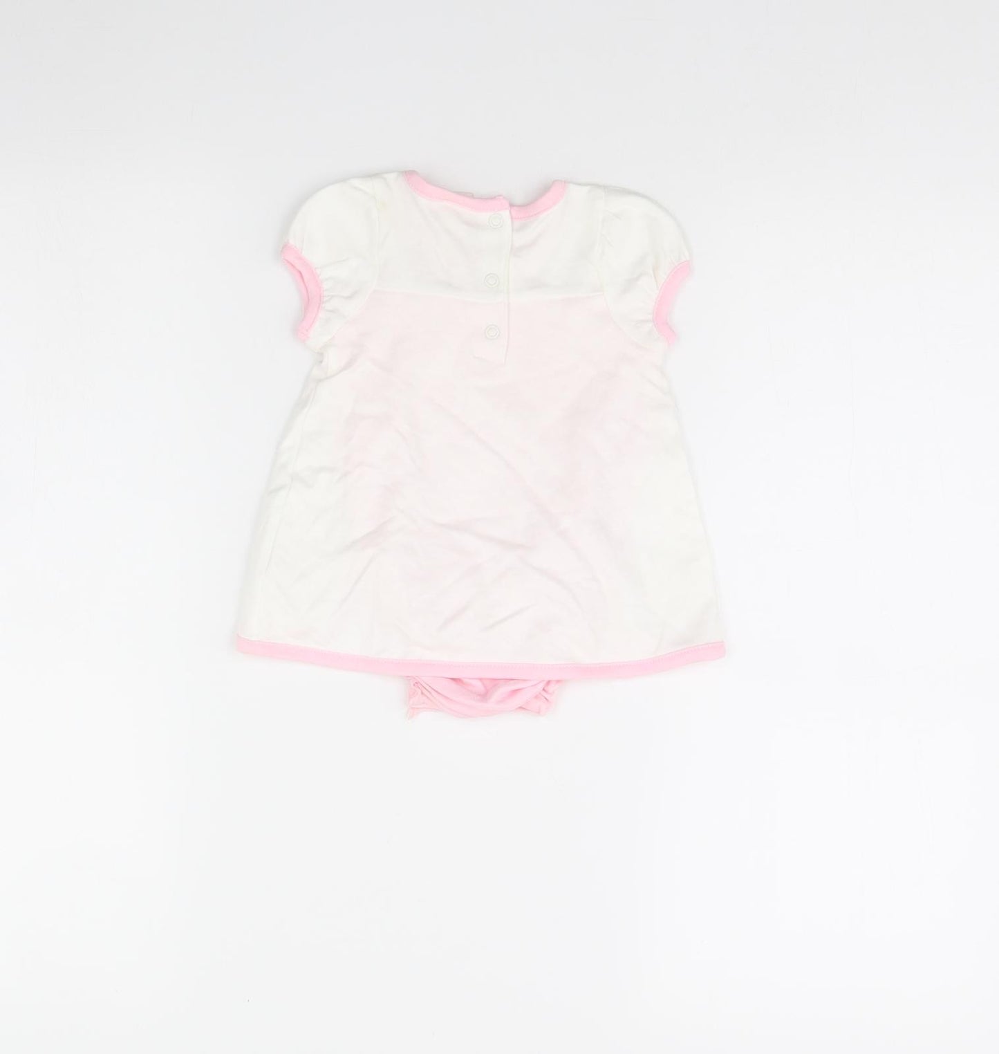 Savannah Girls White   Babygrow One-Piece Size 0-3 Months