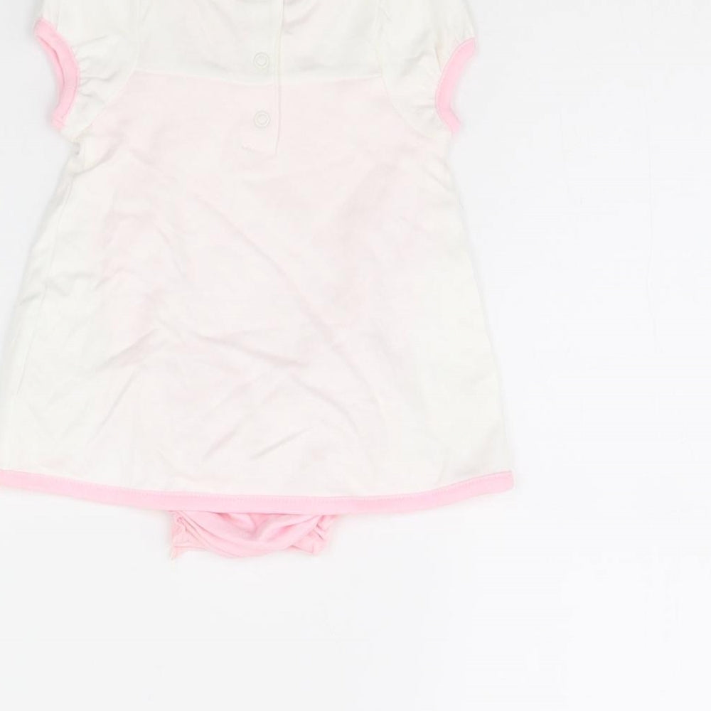 Savannah Girls White   Babygrow One-Piece Size 0-3 Months