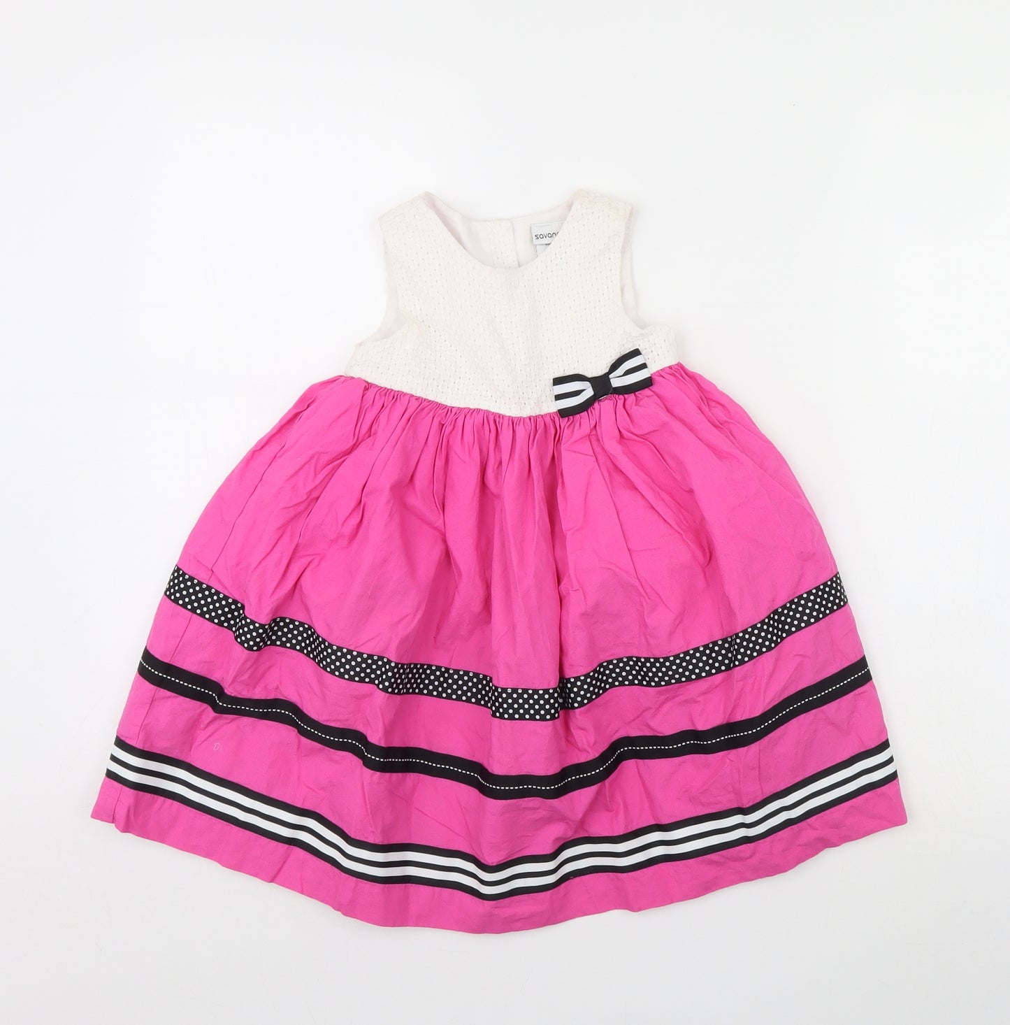Savannah Girls Pink   Fit & Flare  Size 3 Years
