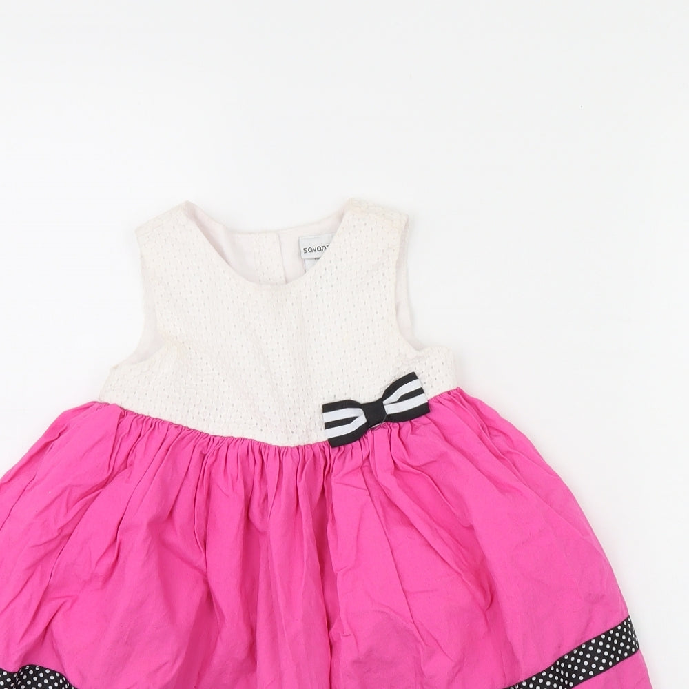 Savannah Girls Pink   Fit & Flare  Size 3 Years