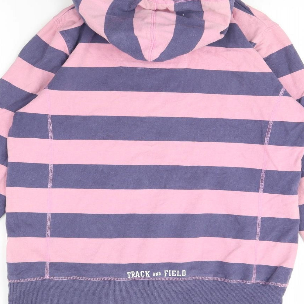 NEXT Womens Pink Striped  Pullover Hoodie Size 12