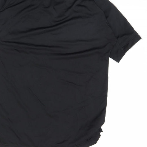 adidas Girls Black   Basic T-Shirt Size 13 Years  - Leicester City FC