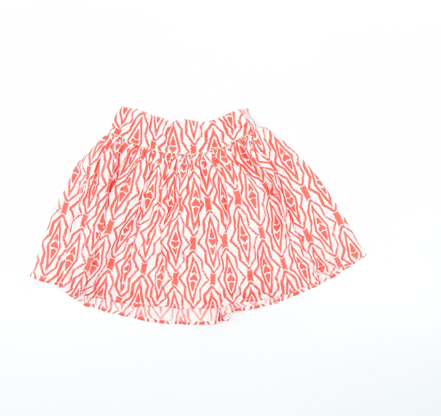 George Girls Red Geometric  Flare Skirt Size 8 Years