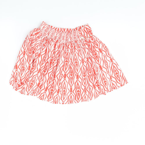 George Girls Red Geometric  Flare Skirt Size 8 Years