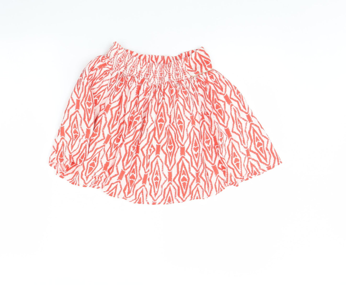 George Girls Red Geometric  Flare Skirt Size 8 Years