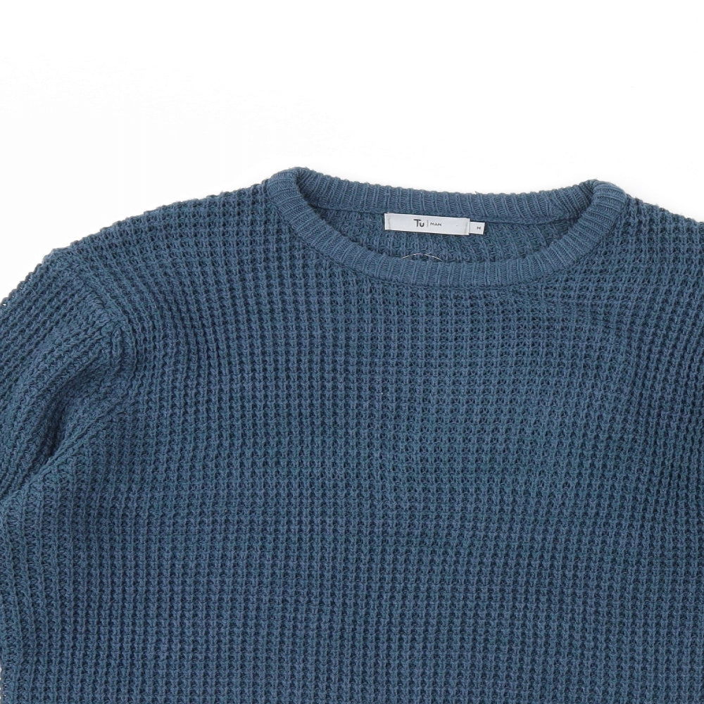 TU Mens Blue   Pullover Jumper Size M