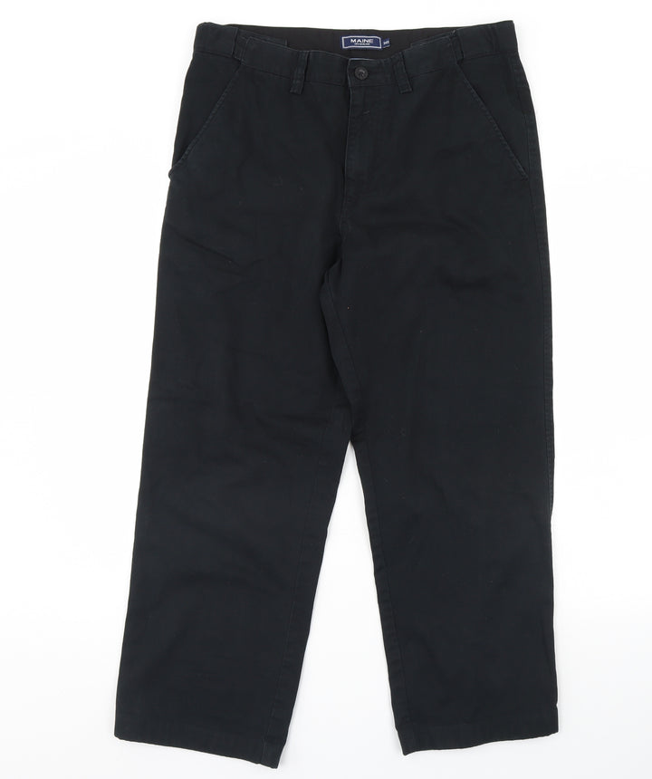 Maine Womens Black Trousers Size 34 L29 in