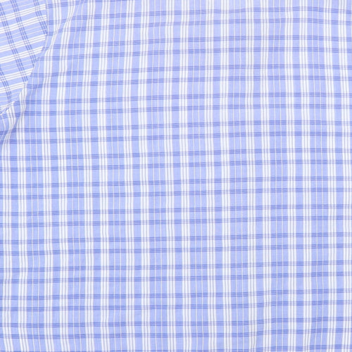 the pearl collection Womens Blue Check  Basic Button-Up Size 16