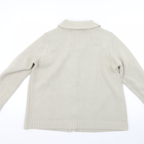 BM Womens Beige   Cardigan Jumper Size L