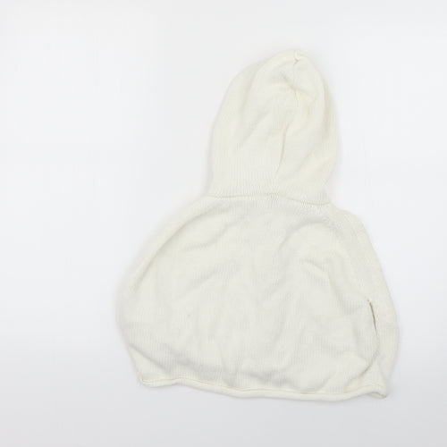 George Girls White   Pullover Hoodie Size 2-3 Years