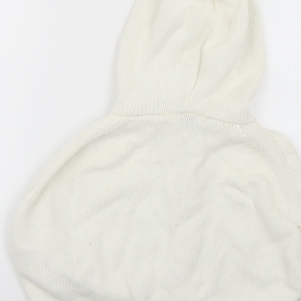 George Girls White   Pullover Hoodie Size 2-3 Years