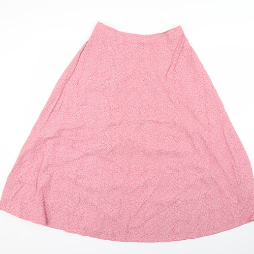 nightgales Womens Pink Geometric  Flare Set Size 12