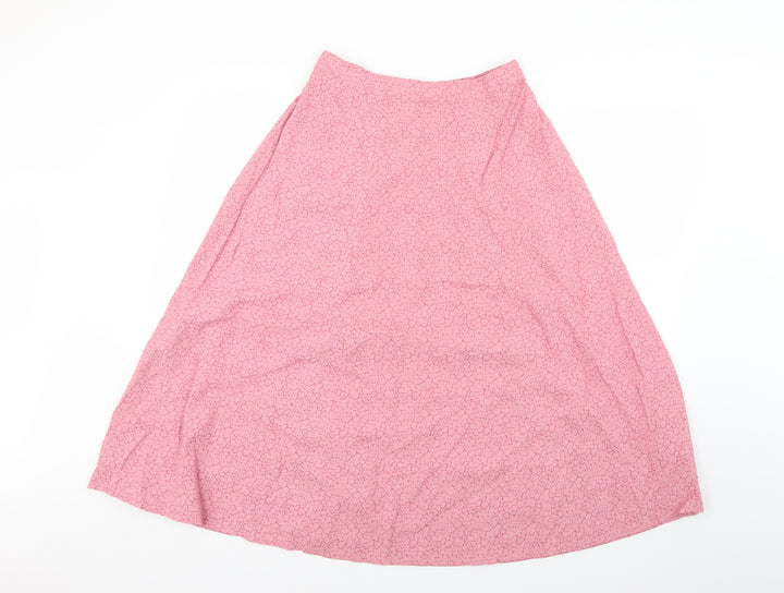 nightgales Womens Pink Geometric  Flare Set Size 12