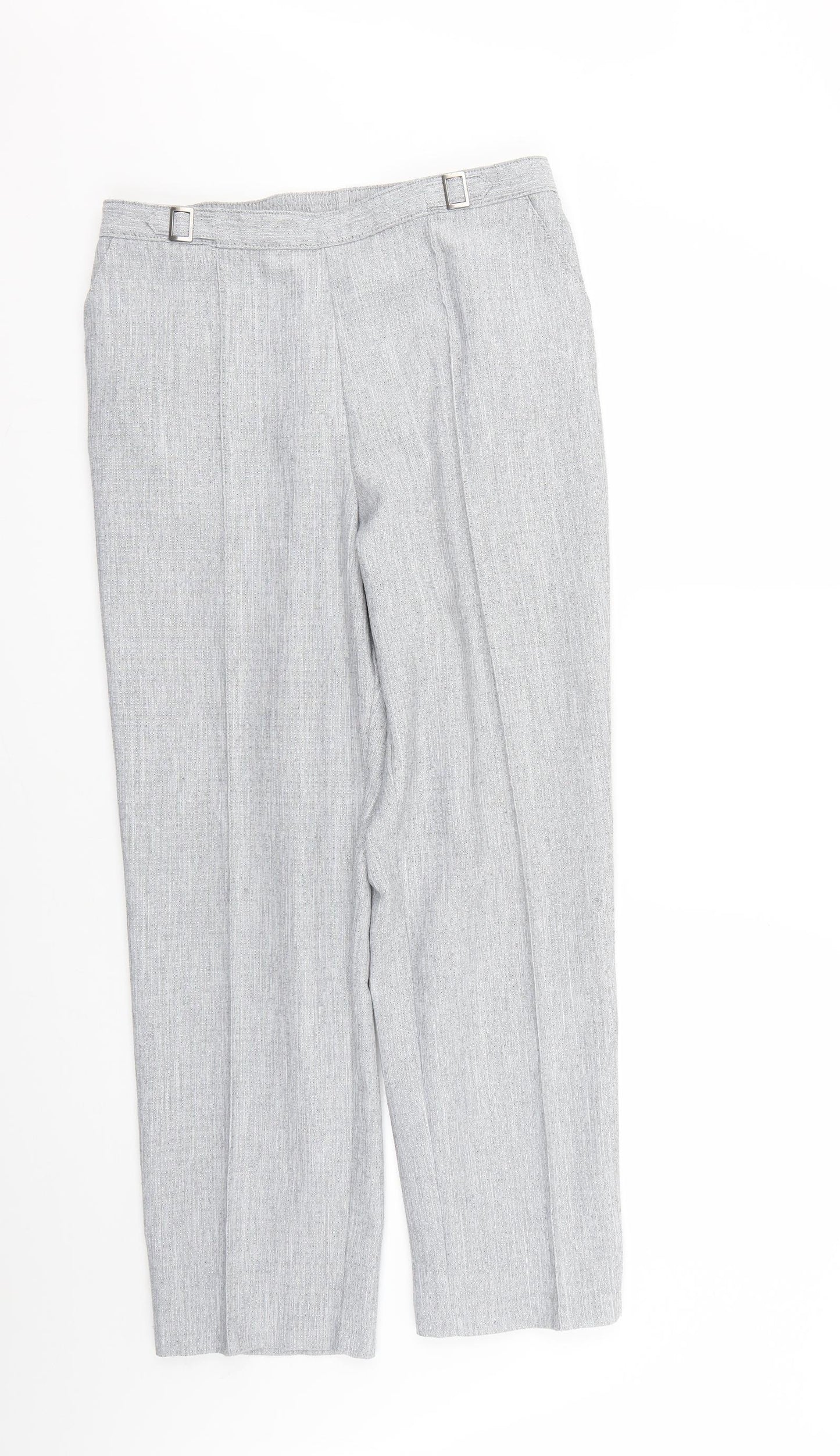 Marks and Spencer Womens Grey   Trousers  Size 14 L26 in
