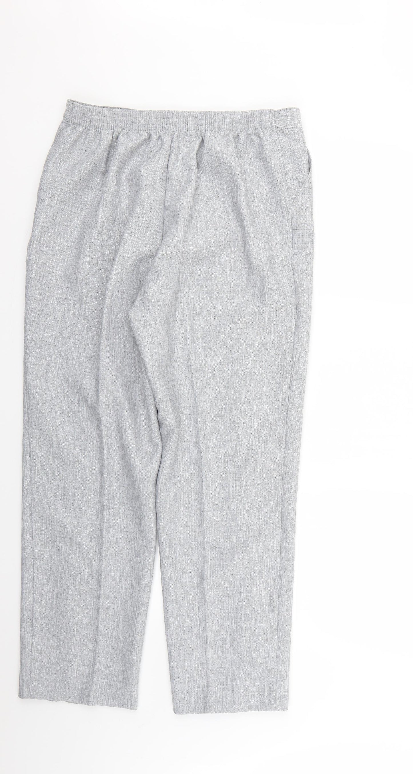 Marks and Spencer Womens Grey   Trousers  Size 14 L26 in