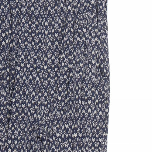 tnext Womens Blue Floral  Trousers  Size 10 L24 in