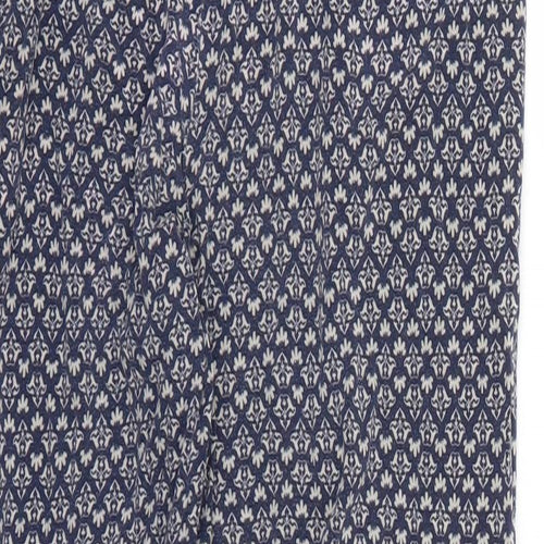 tnext Womens Blue Floral  Trousers  Size 10 L24 in