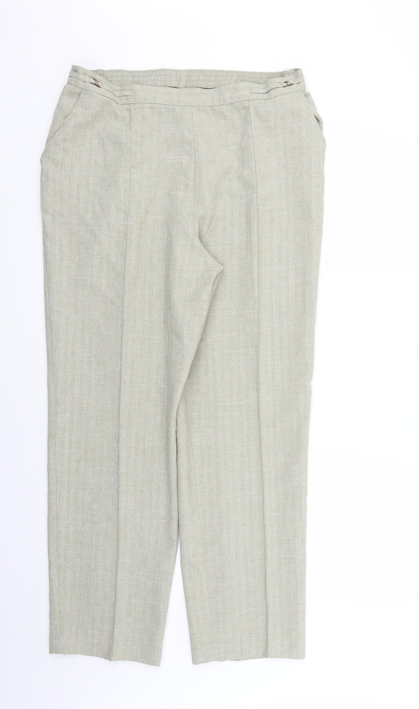Marks and Spencer Womens Beige   Trousers  Size 16 L26 in