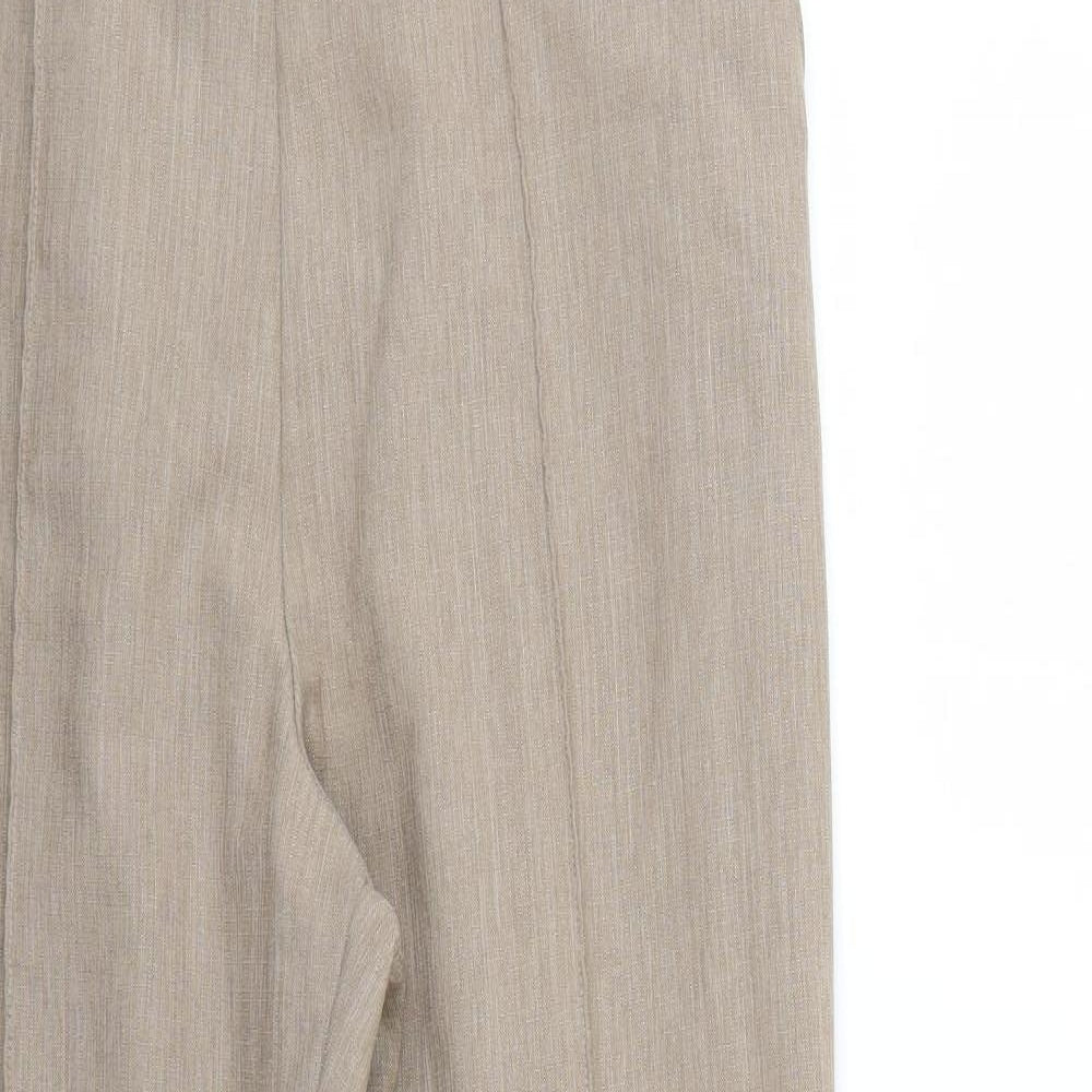 Marks and Spencer Womens Beige   Trousers  Size 14 L27 in