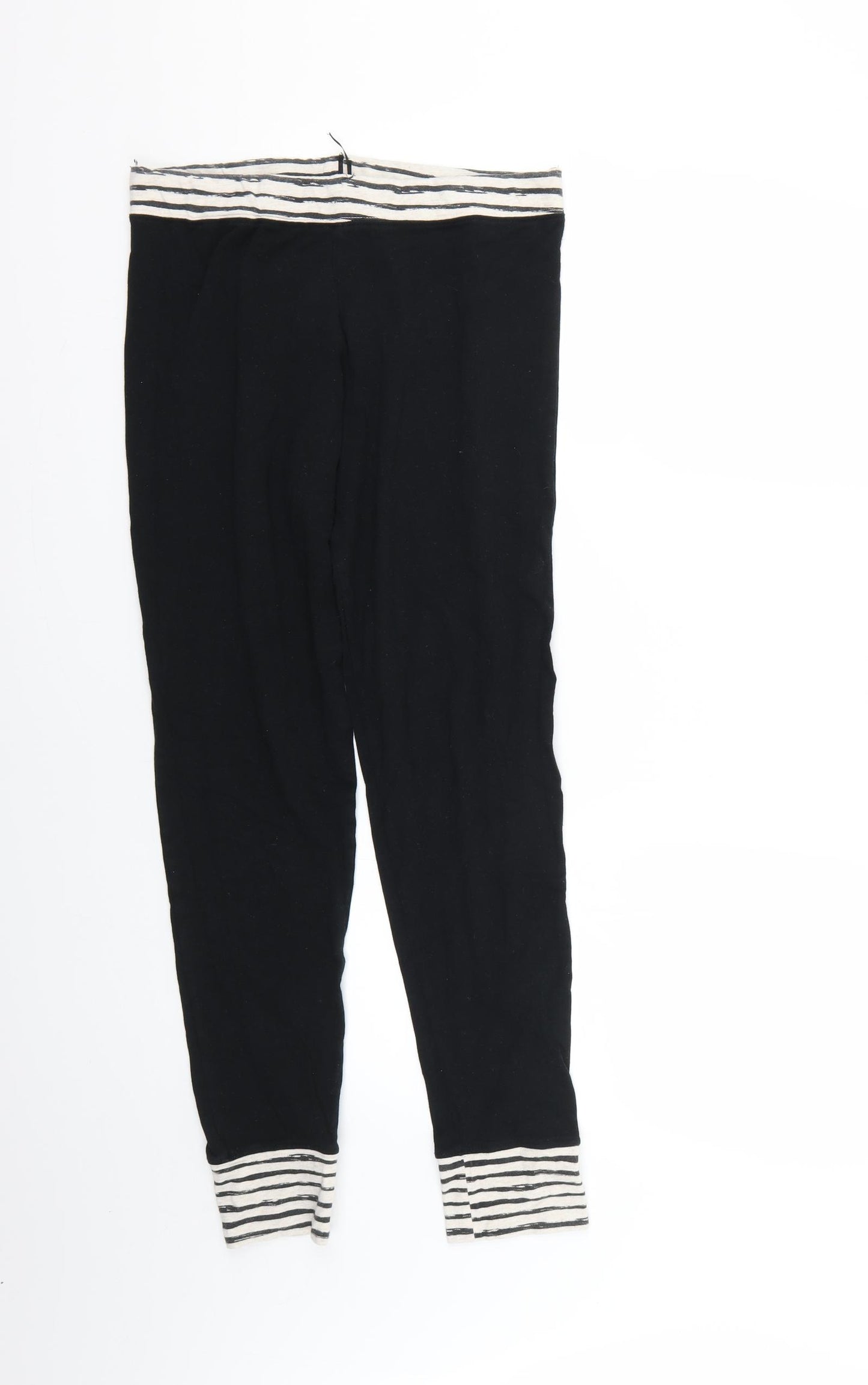 Marks and Spencer Womens Multicoloured Striped  Cropped Leggings Size 12 L26 in
