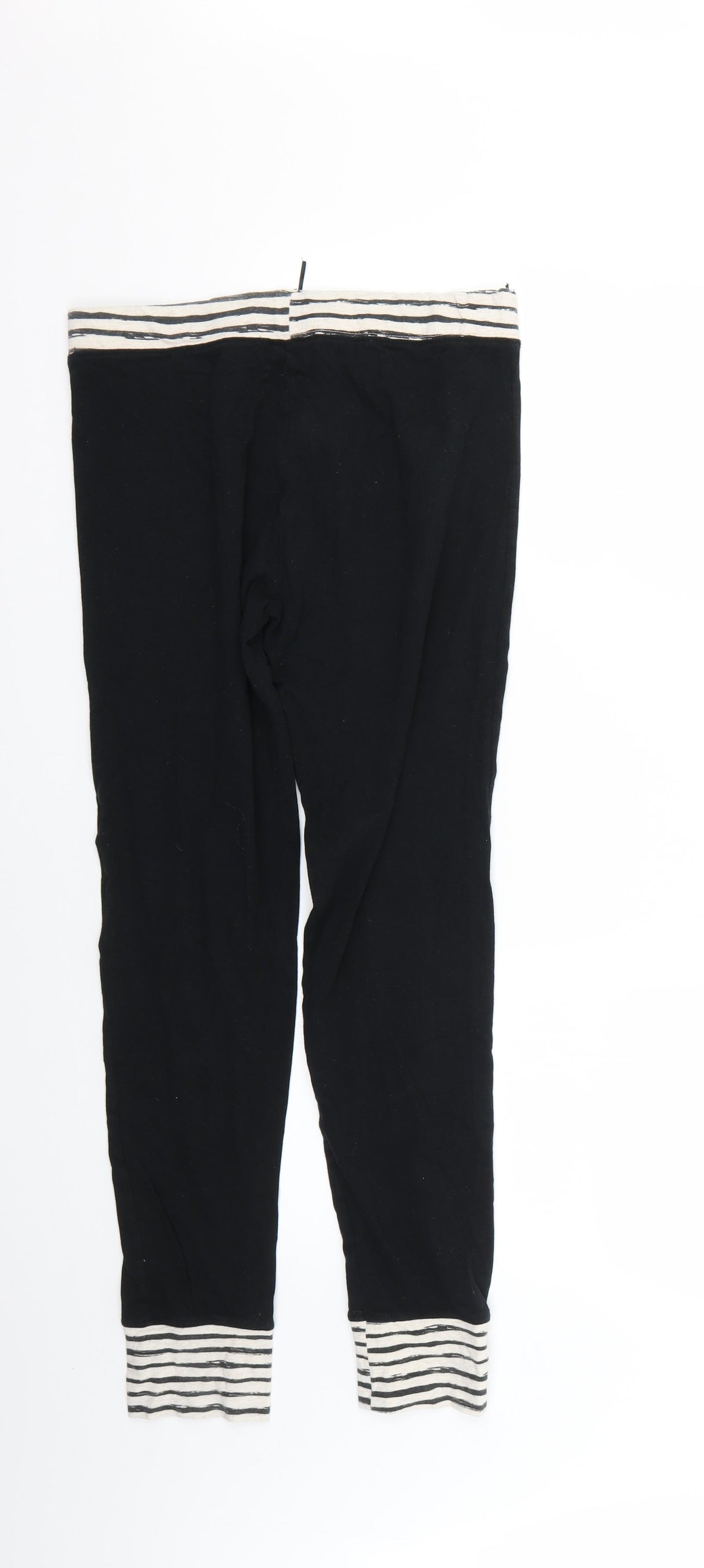 Marks and Spencer Womens Multicoloured Striped  Cropped Leggings Size 12 L26 in