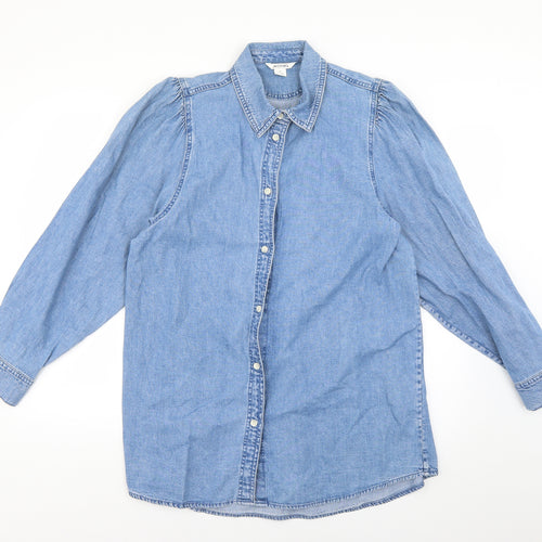 Womens Blue   Shirt Dress  Size M