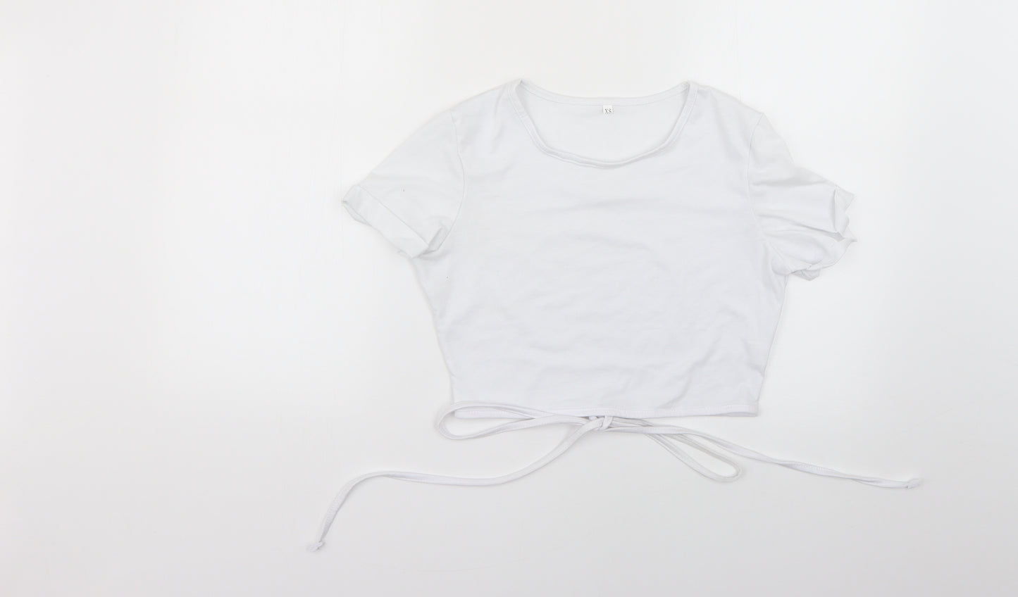Preworn Womens White   Basic T-Shirt Size XS