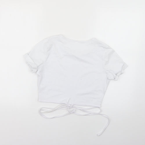 Preworn Womens White   Basic T-Shirt Size XS