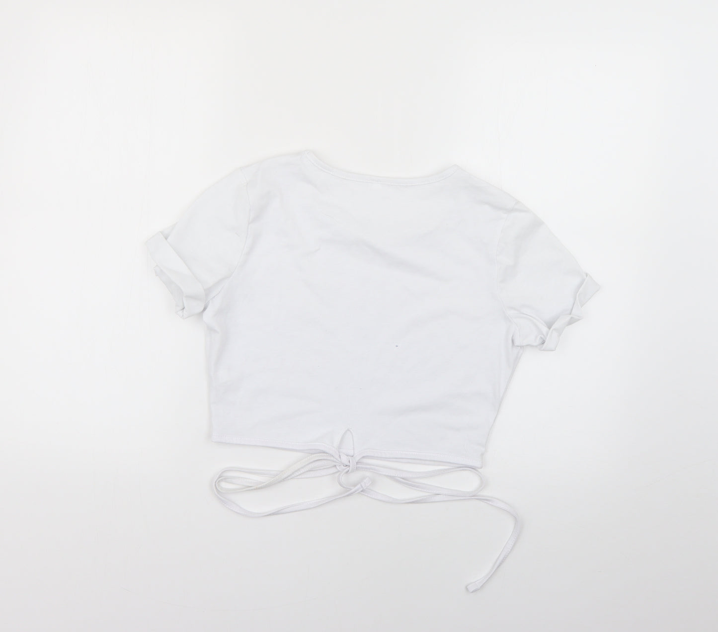 Preworn Womens White   Basic T-Shirt Size XS