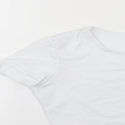 Preworn Womens White   Basic T-Shirt Size XS