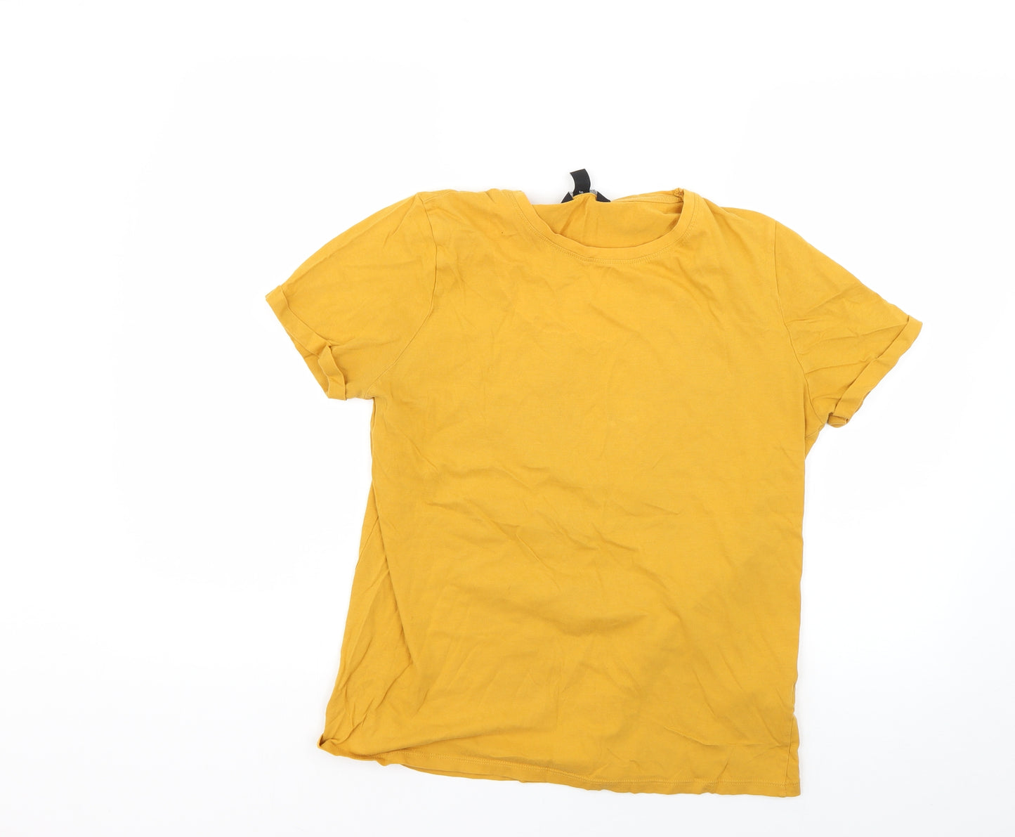 New Look Womens Yellow   Basic T-Shirt Size 14