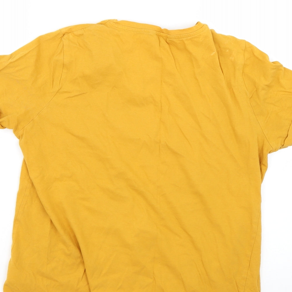 New Look Womens Yellow   Basic T-Shirt Size 14