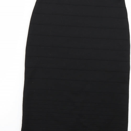 Topshop Womens Black   Straight & Pencil Skirt Size 8