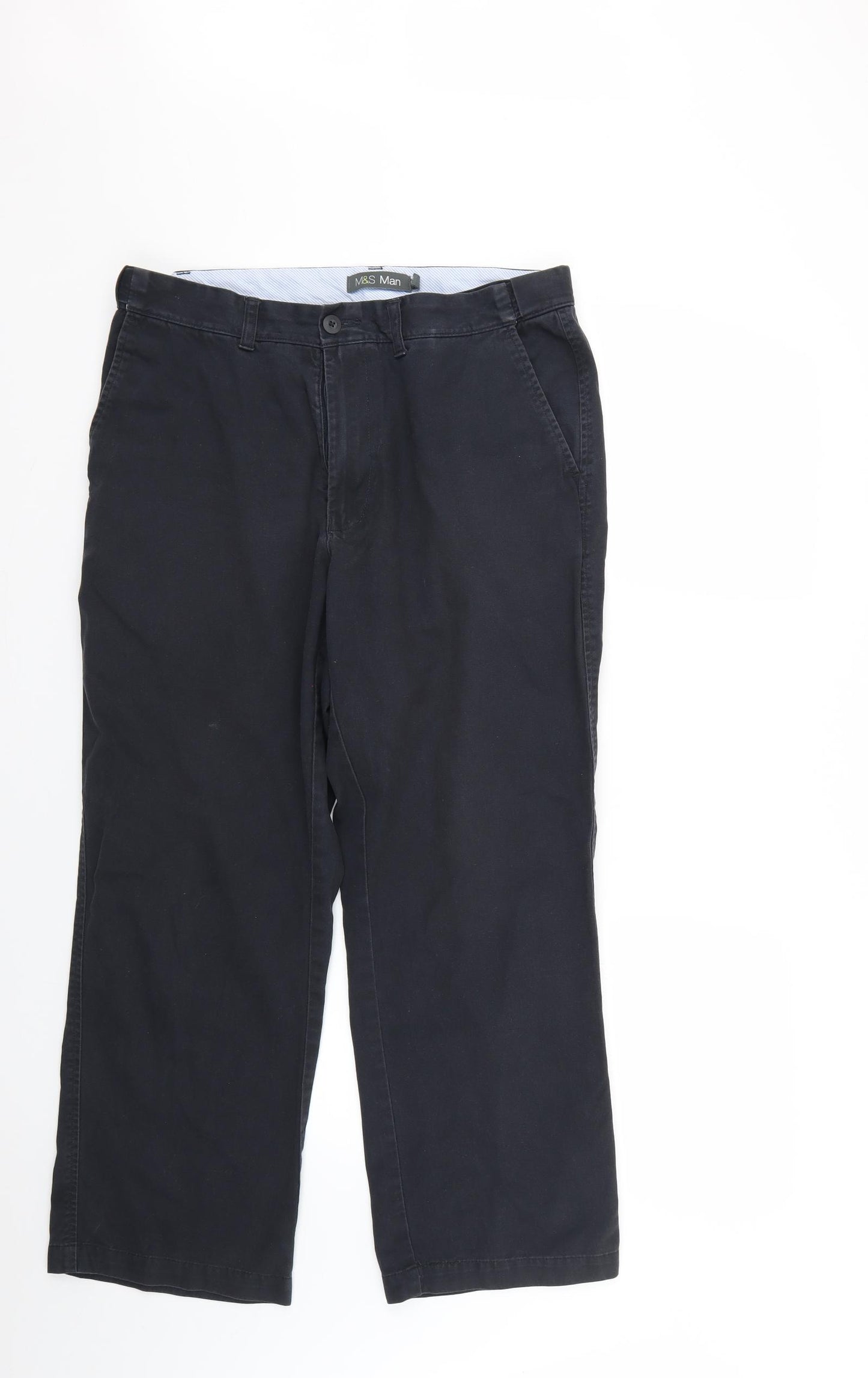 Marks and Spencer Mens Grey   Trousers  Size 34 L26 in