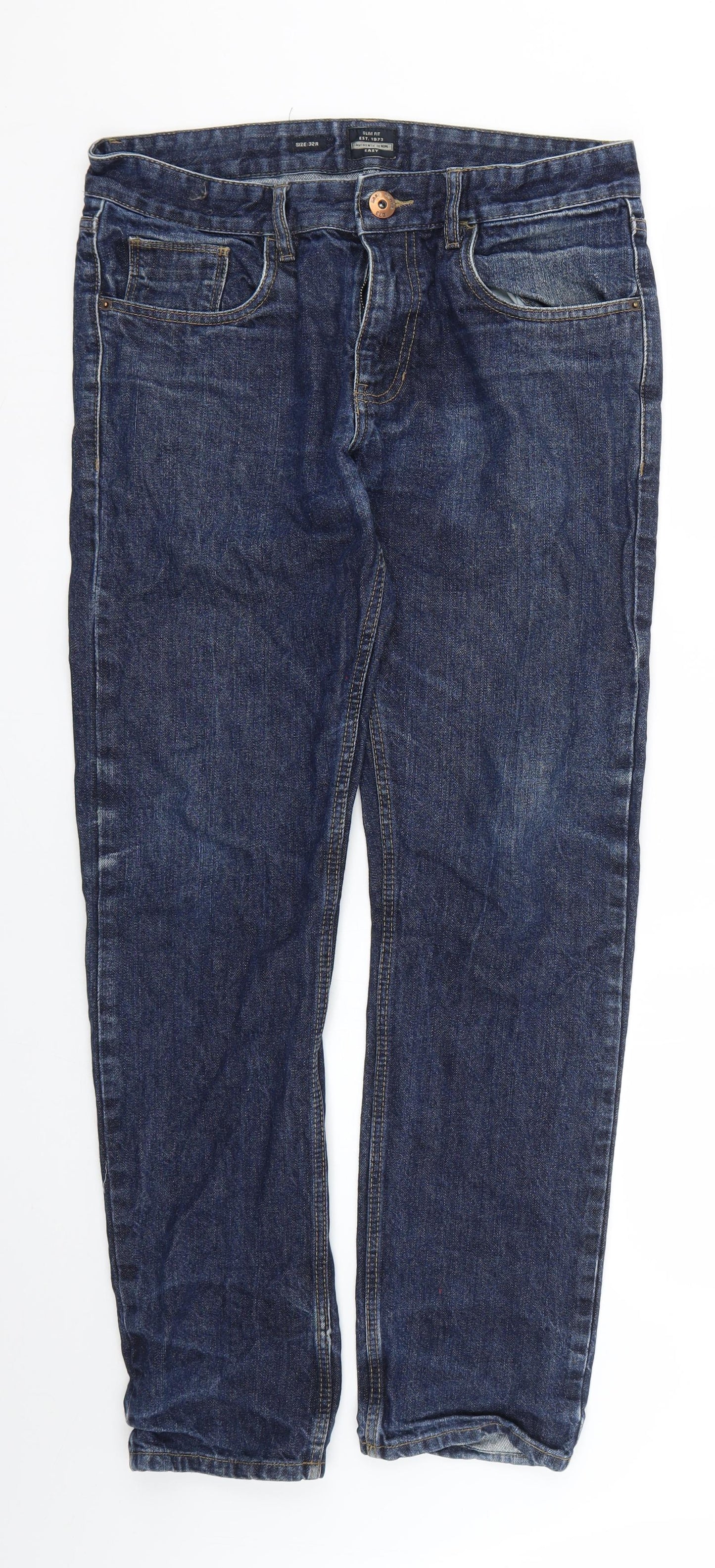 authentic denim Mens Blue   Straight Jeans Size 32 L28 in
