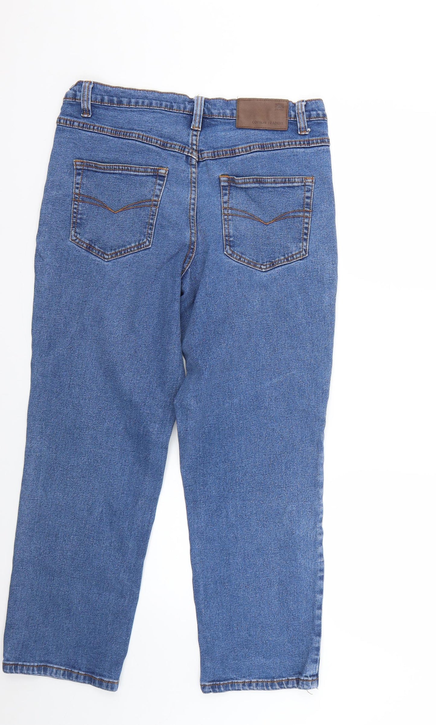 Cotton Traders Mens Blue   Straight Jeans Size 32 L26 in
