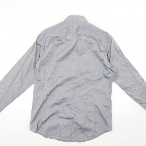 HUGO BOSS Mens Grey    Dress Shirt Size M