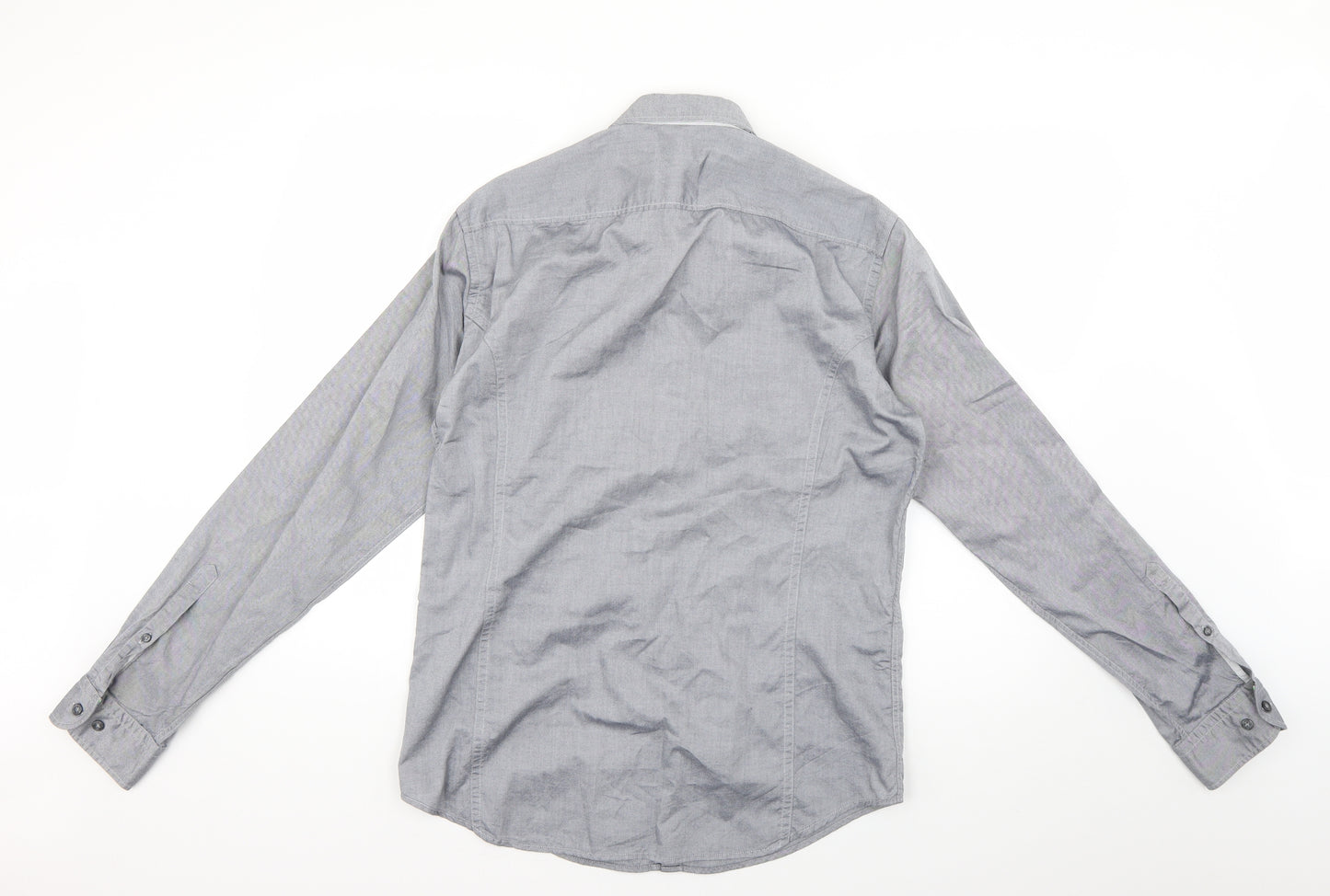 HUGO BOSS Mens Grey    Dress Shirt Size M