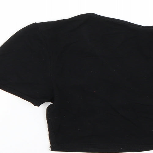PRETTYLITTLETHING Womens Black   Basic Blouse Size 8