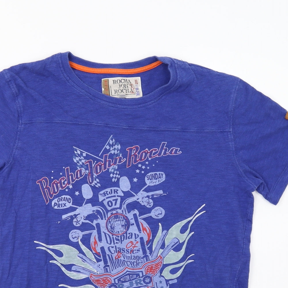 John Rocha Boys Blue   Basic T-Shirt Size 12 Years