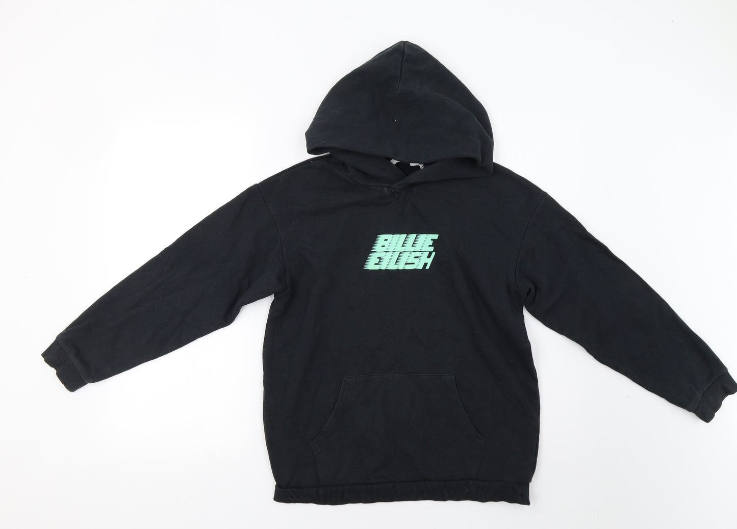 H&M Girls Black   Pullover Hoodie Size 12-13 Years  - Billie Eilish