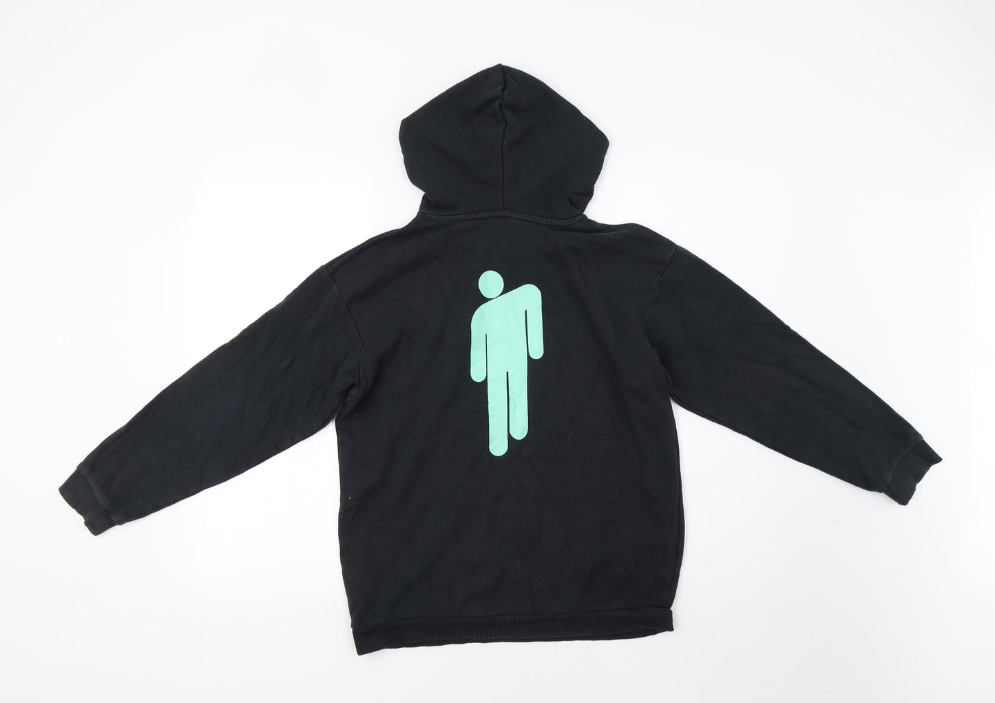 H&M Girls Black   Pullover Hoodie Size 12-13 Years  - Billie Eilish