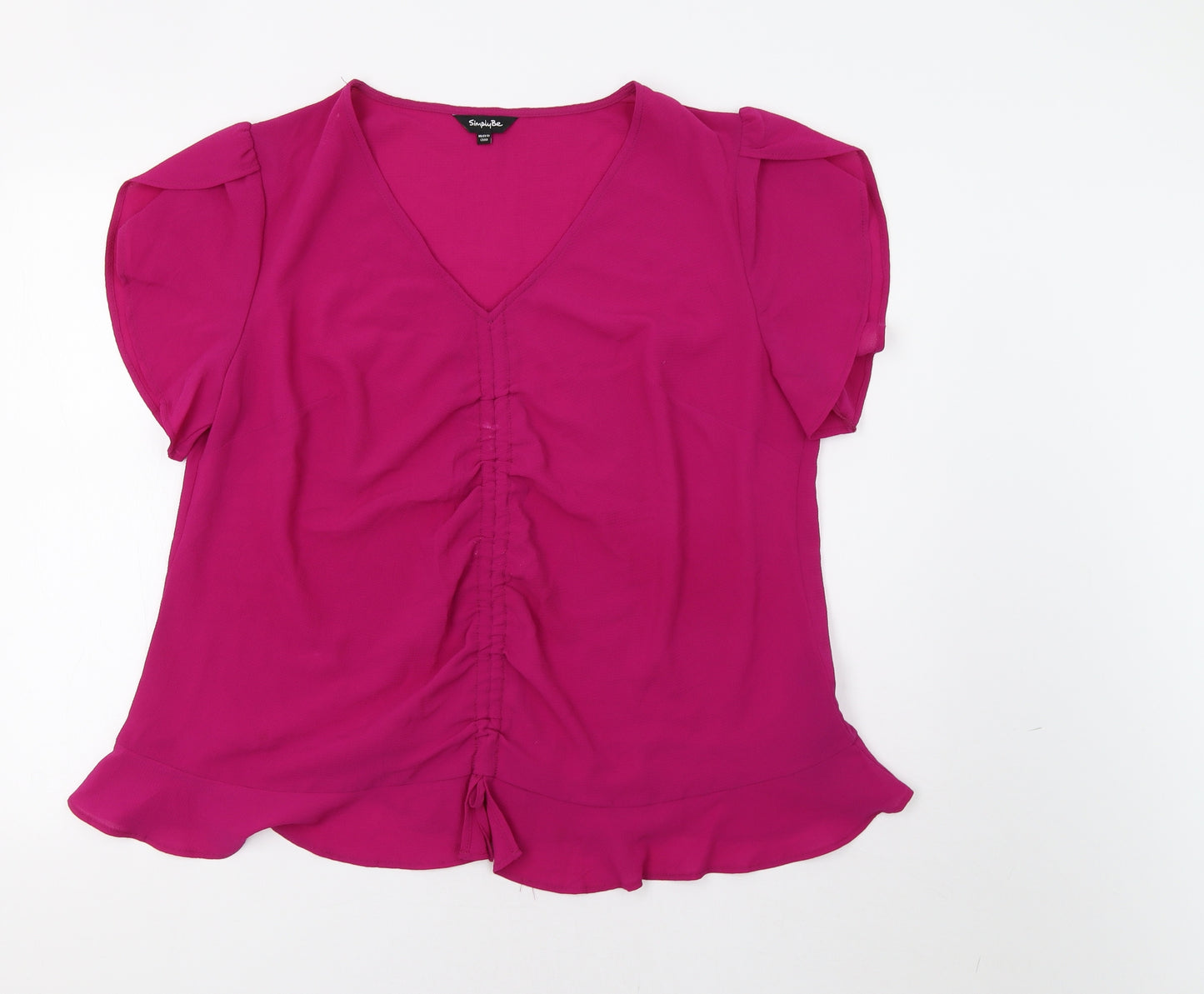 Simply Be Womens Purple   Basic Blouse Size 16