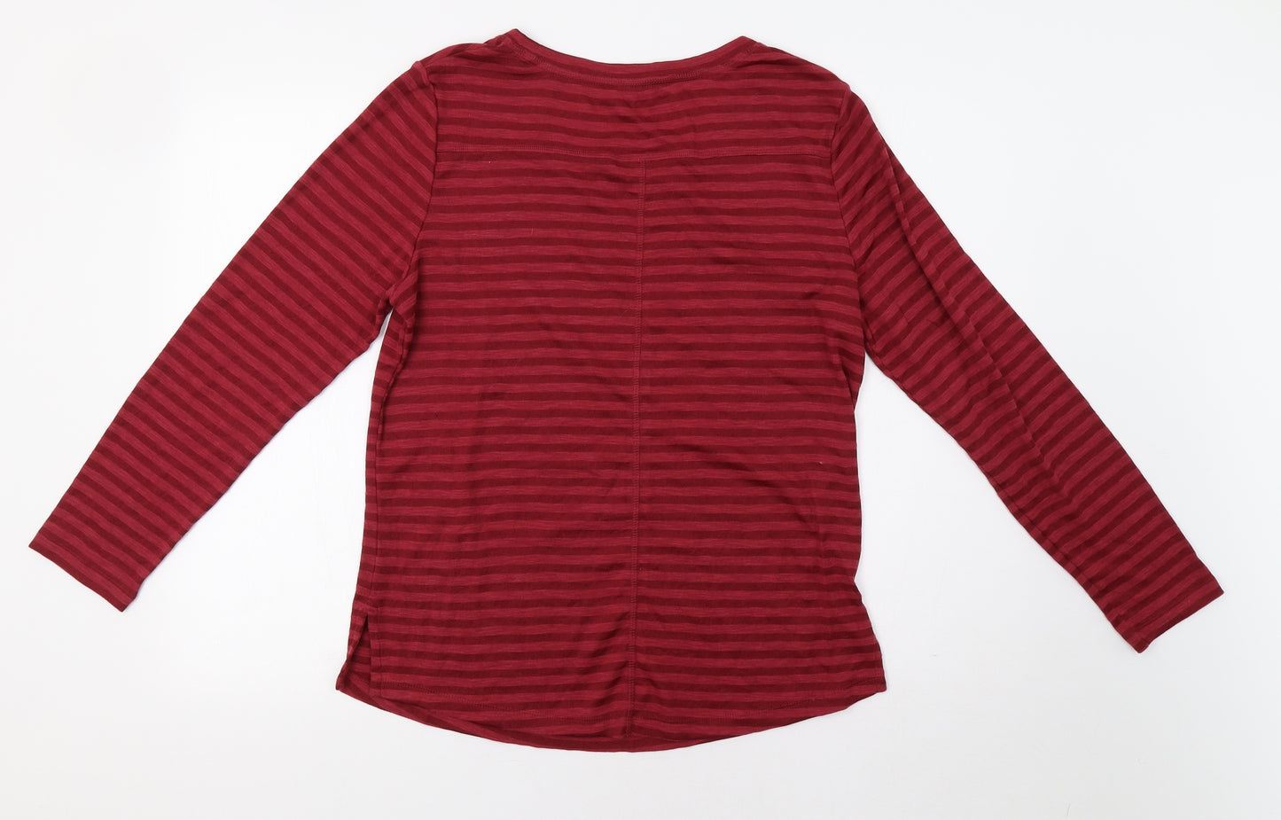 George Womens Red Striped  Basic Polo Size 14