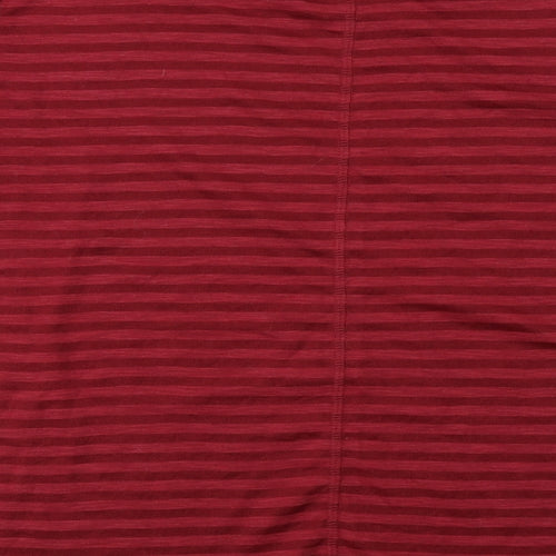 George Womens Red Striped  Basic Polo Size 14