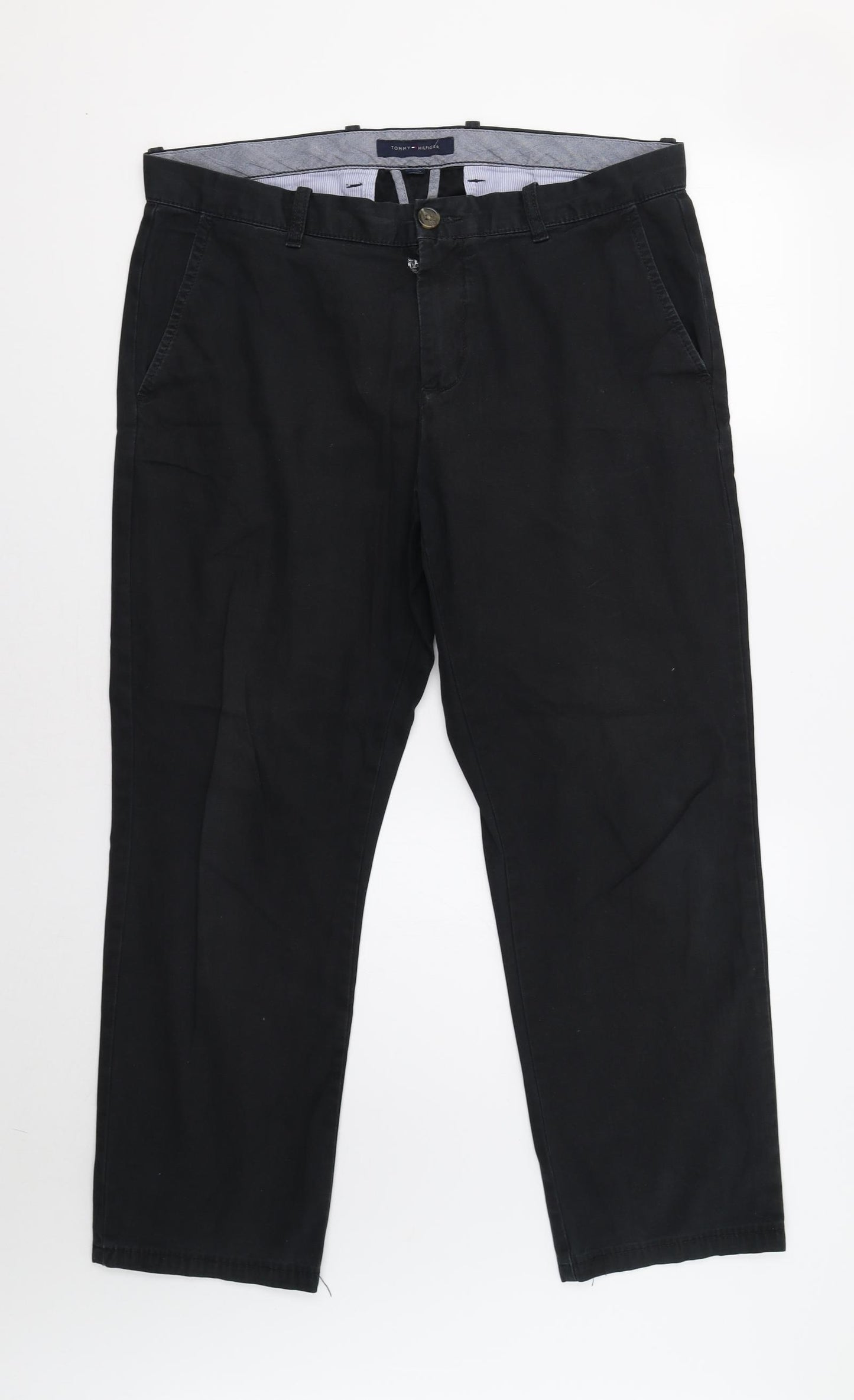 Tommy Hilfiger Mens Black   Chino Trousers Size 34 L30 in