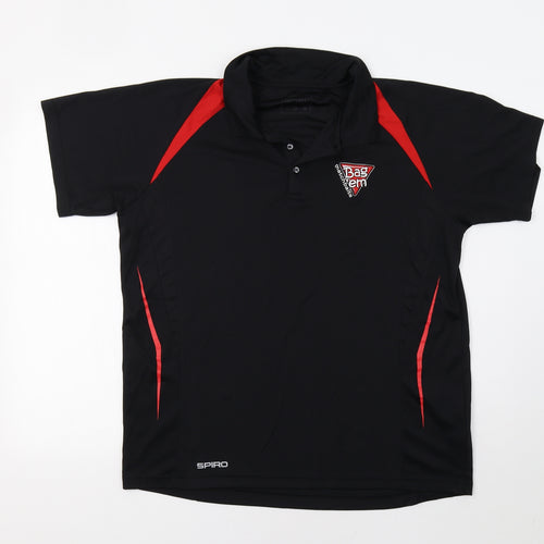 SPIRO Mens Black    Polo Size XL